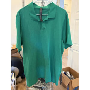 NWT Lululemon cotton short sleeve polo size XL in Raceway green